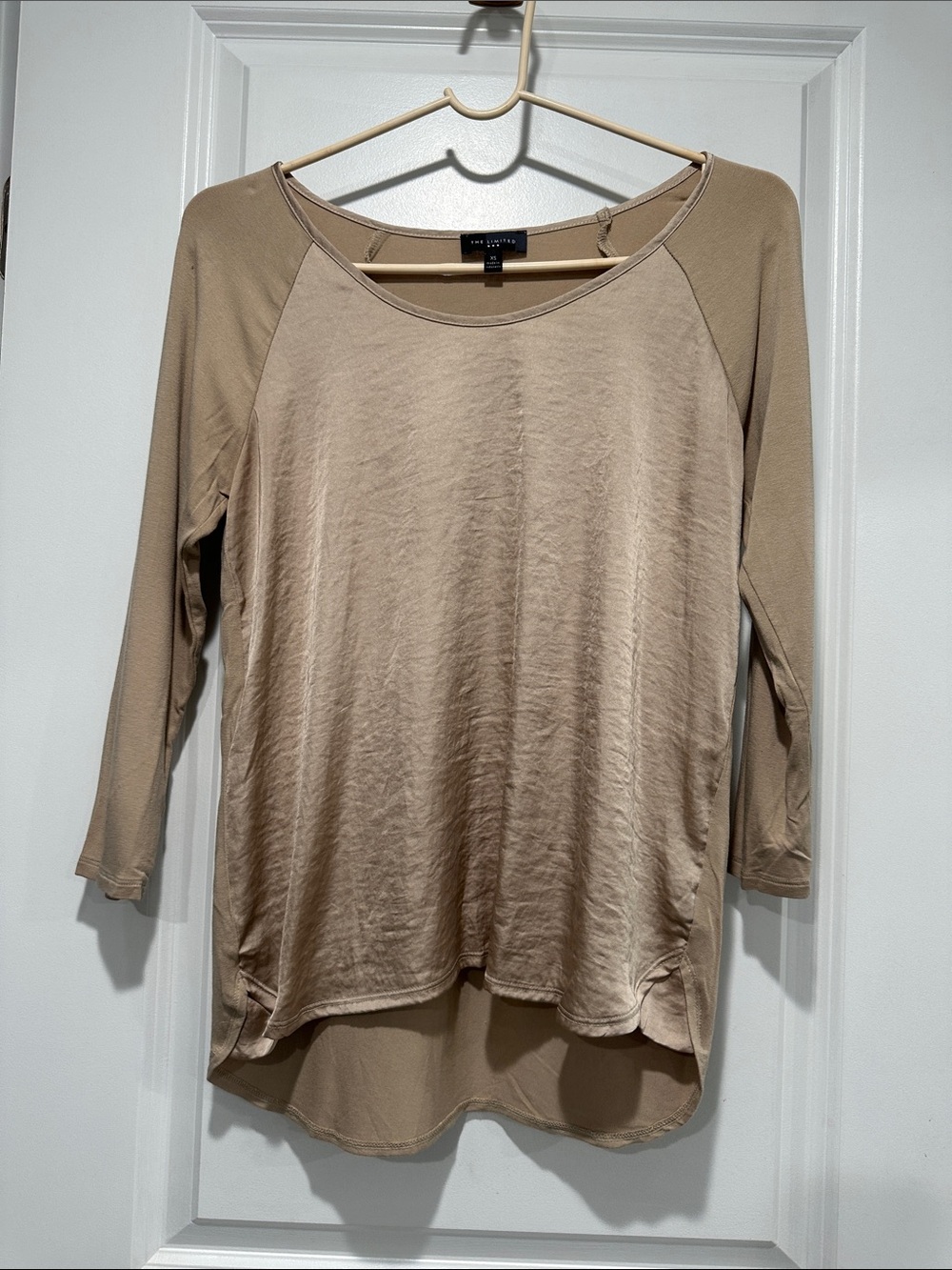 The Limited Taupe Beige Long-Sleeve Top